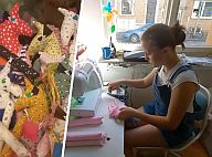 Школярка з Харківщини шиє іграшкових однорогів, щоб допомогти переселенцям